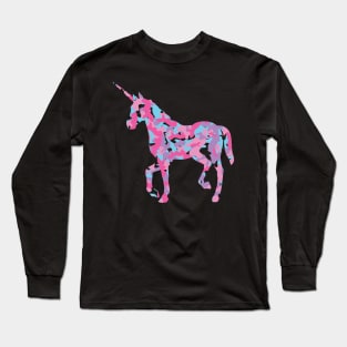 Unicorn Camo Print Long Sleeve T-Shirt